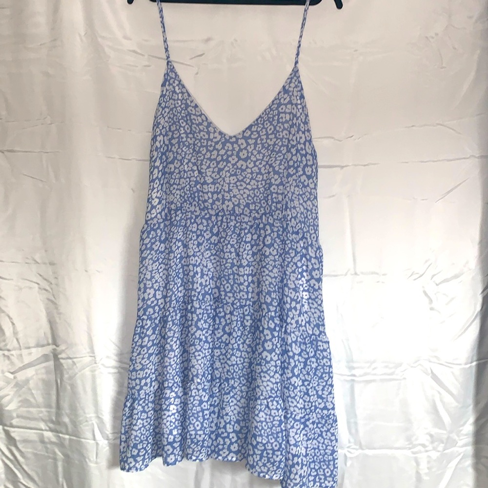 Blue and White Sun Dress